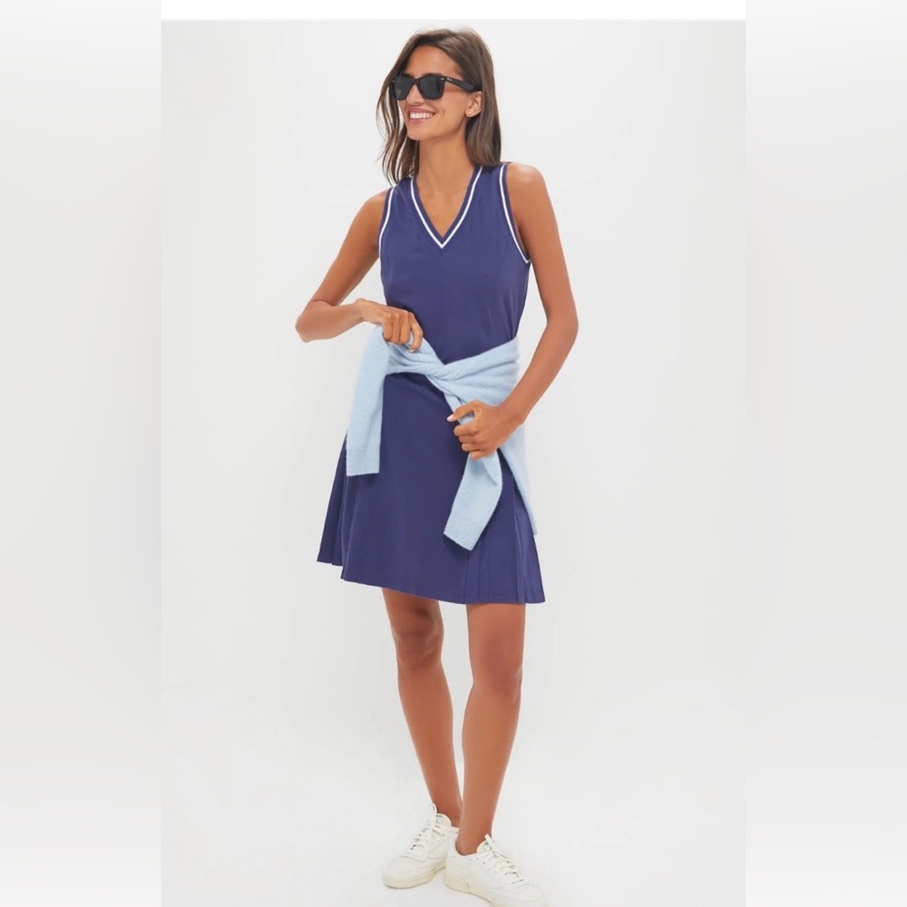 Tuckernuck Navy Pique Kember Walking Dress NWT Small